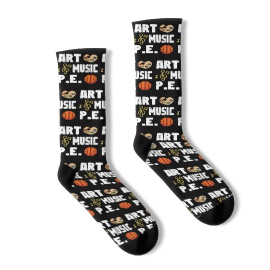 Art Music P.E PE Teacher Gift Socks
