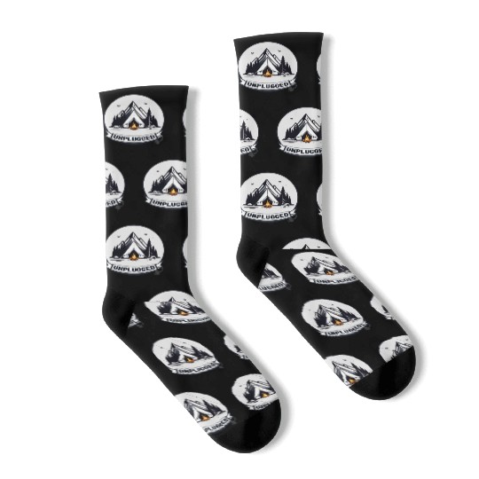 Camping Unplugged Socks