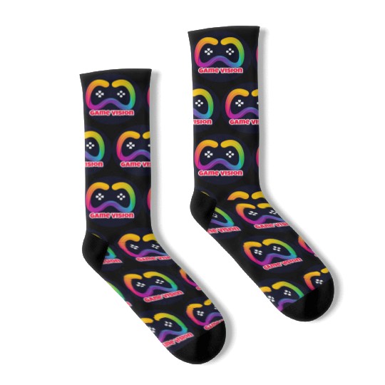 Game Vision Official YouTube Channel Logo Socks