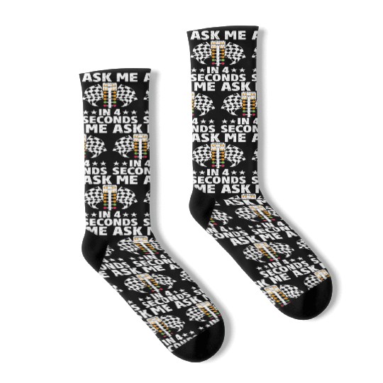 Funny Drag Racing Drag Racer Socks