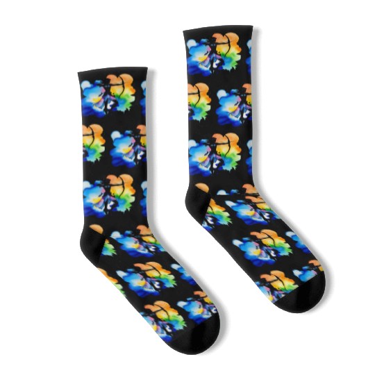 Color splash zodiac: Sagittarius Socks