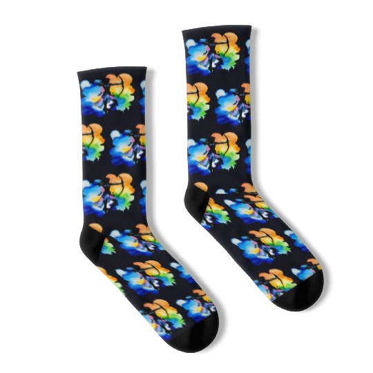 Color splash zodiac: Sagittarius Socks