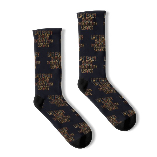 Legacy Embrace: Black History Design Socks