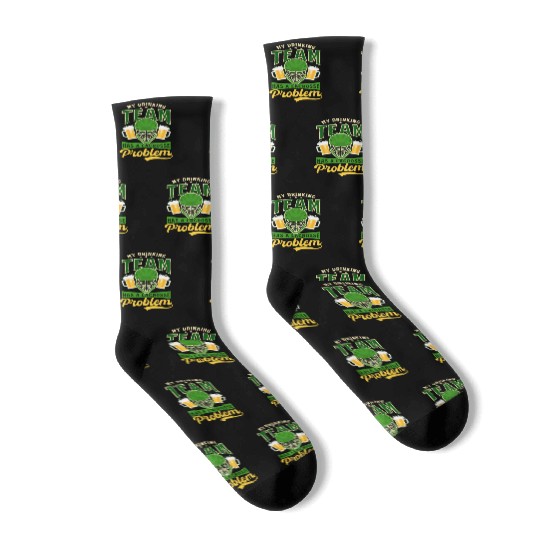 Lacrosse St. Patricks Day Team Has Lacrosse Proble Socks