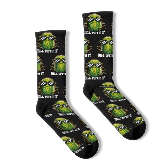 Pickle Lover Funny Pickle Dill pickle Pickled Socks