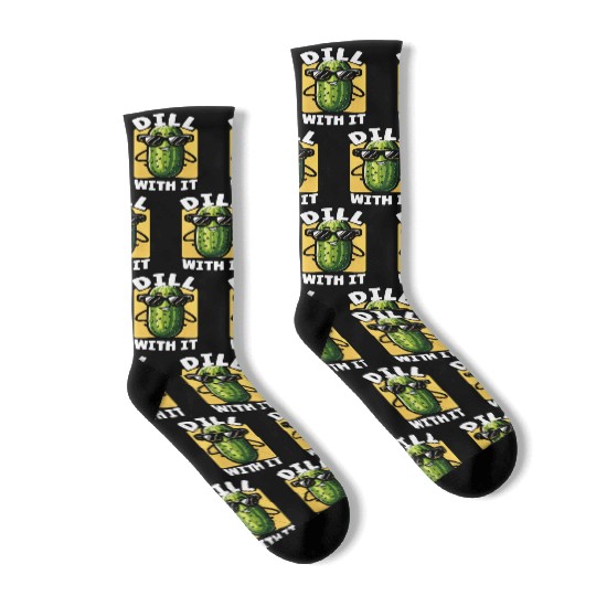 Pickle Lover Funny Pickle Dill pickle Pickled Socks