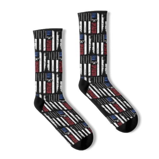 Ham Radio American USA Flag Amateur Radio Operator Socks