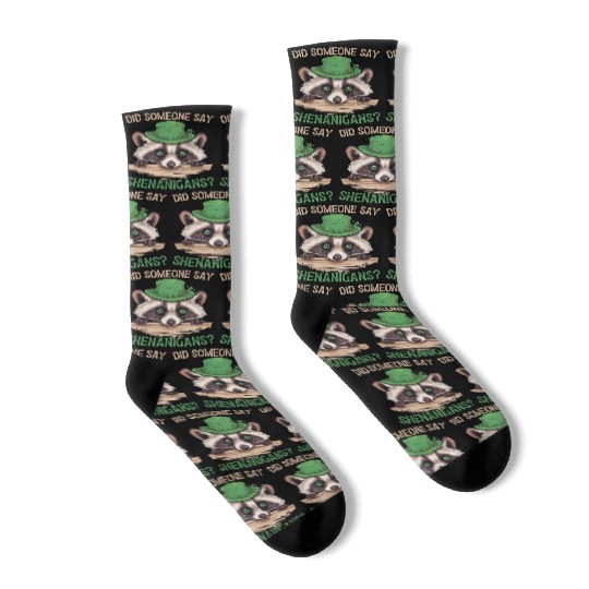 Did Someone Say Shenanigans? Cute Raccoon Socks