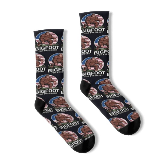 Bigfoot For President Socks