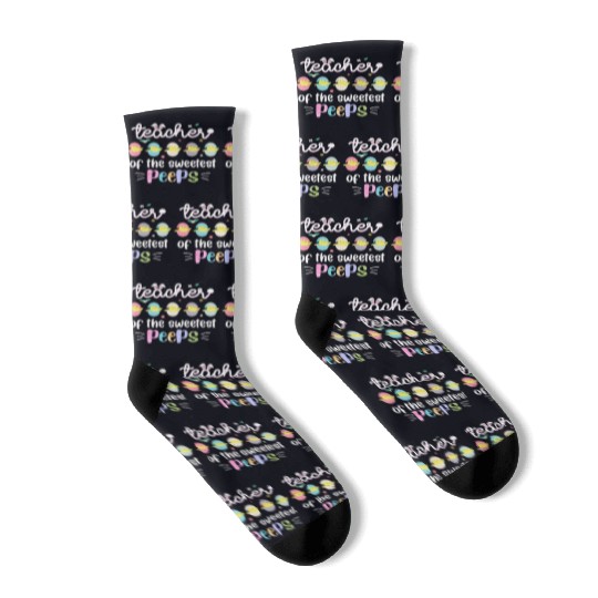 Teacher of the Sweetest Peeps Easter Teacher Socks