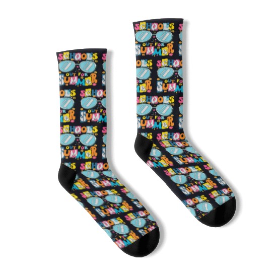 School's Out For Summer Teacher Life Socks