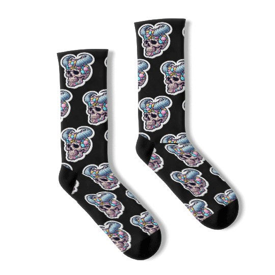Sweet Reverence: Easter Sugar Skull Socks