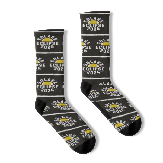 Solar Eclipse 2024 Naturally Phenomenal Socks