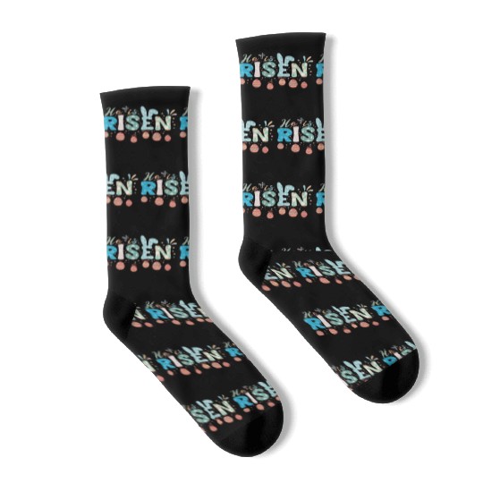 He Is Risen Easter Celebration Theme Socks