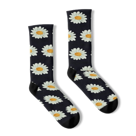 Aesthetic Spring Daisy Flower Socks
