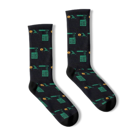 excel wizard funny accountant and bookkeeper gift Socks