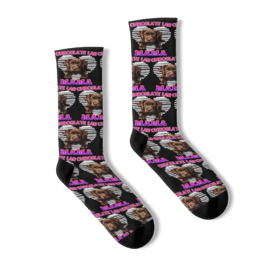 Labrador Retriever CHOCOLATE LAB MOM Labrador Socks