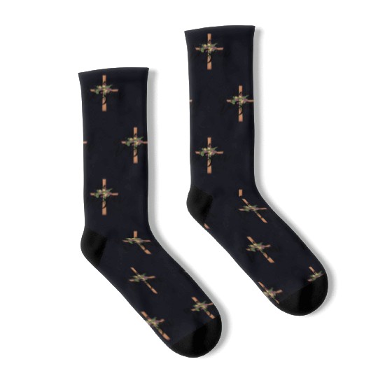 He Is Risen Matthew 28:6 Christian Jesus Is Risen Socks