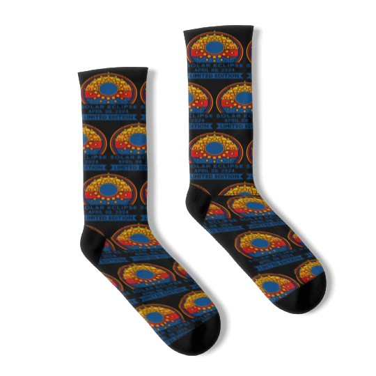 Limited Edition Solar Eclipse Total Eclipse April Socks