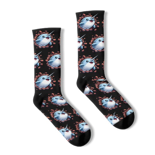 Narwhal Surprise Socks