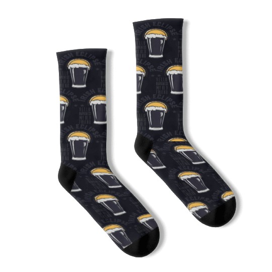 Irish Solar Eclipse - Hello Darkness My Old Friend Socks