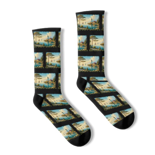 Great Lakes USA - Sailing and Motorboating Socks