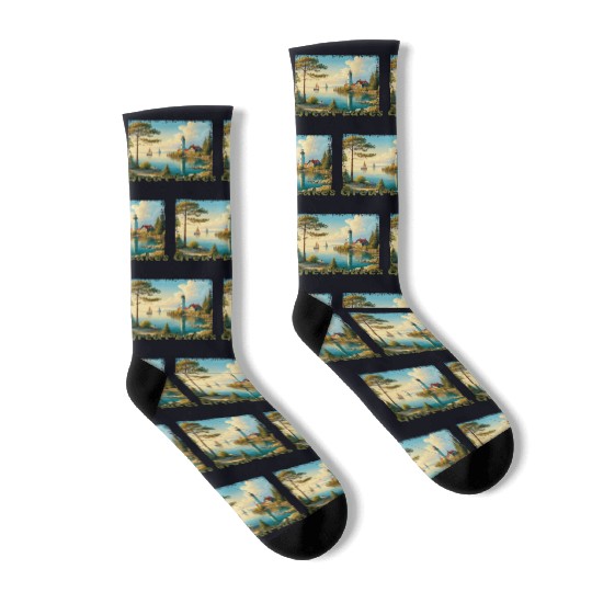 Great Lakes USA - Sailing and Motorboating Socks
