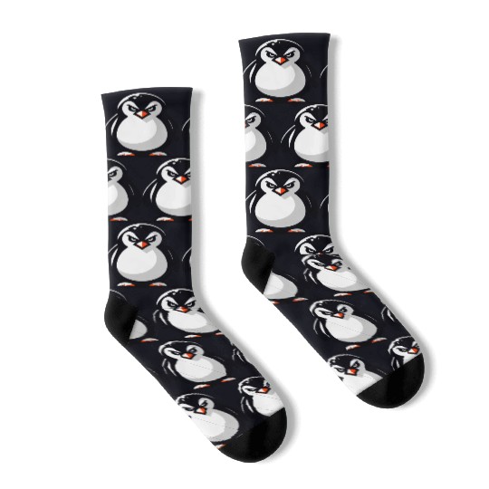 Evil Penguin with Bad Look Socks