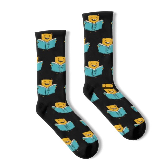 Happy Book Lover Reading Adventure Socks