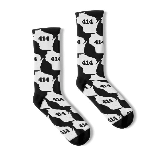 Wisconsin 414 Area Code Socks