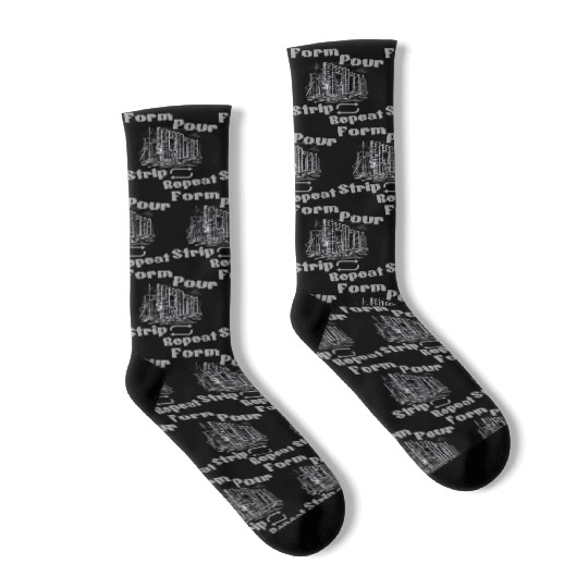 Concrete Worker Socks, Funny Quote