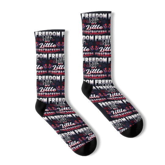 Freedom Firecrackers Patriotic Teacher Socks