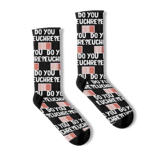 Do You Euchre? Player Casino Dealer Mahjong Bingo Socks