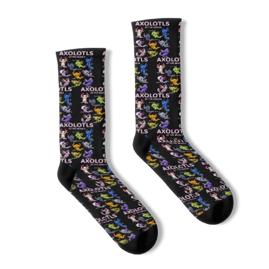 Axolotl Socks Kawaii Axolotls of the World