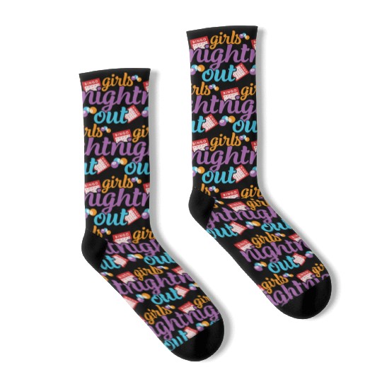 Girls Night Out Bingo Player Bingo Socks