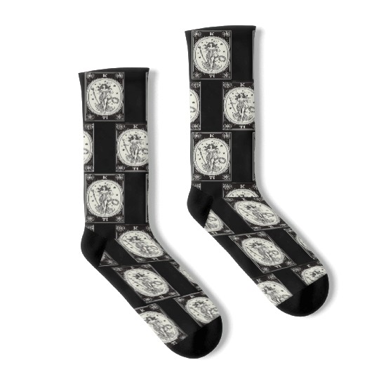 Themis Tarot Card Astrology Occult Mystical Socks