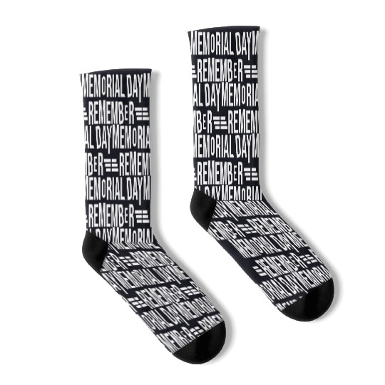 Memorial Day Commemorative Design Socks