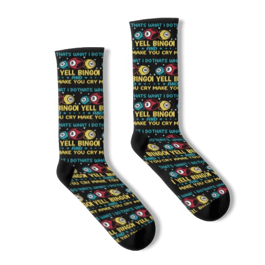 Funny Bingo Player Socks