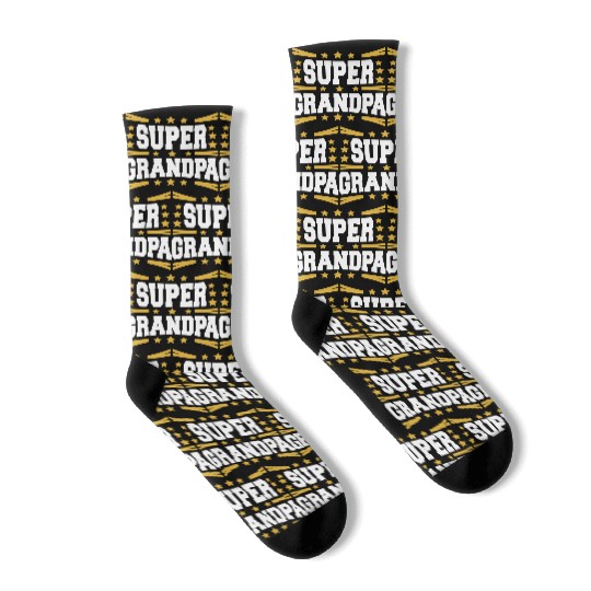 Super Deluxe Grandpa Royal Stars Grandfather Love Socks
