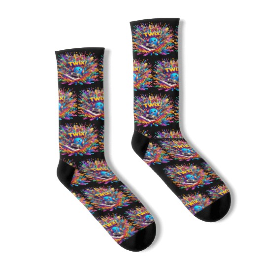 Stellar Rhapsody: Ethereal Riffs and Hues - TwiX! Socks