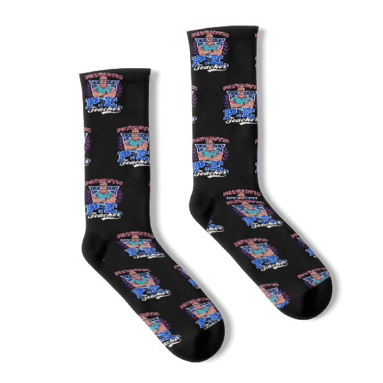 4th Of July PE Teacher Patriotic PE Teacher Socks