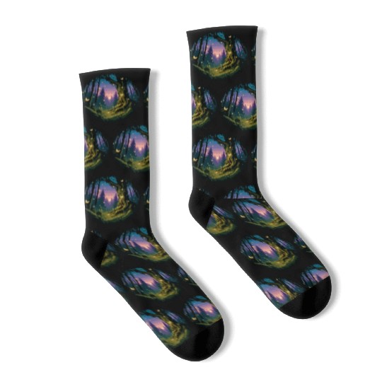 Enchanted Forest: Mystical Twilight Socks