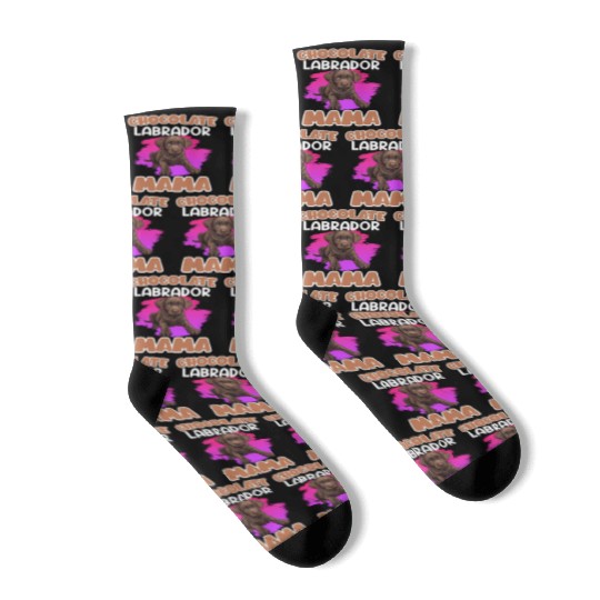 Labrador Retriever CHOCOLATE LAB MOM Labrador Socks