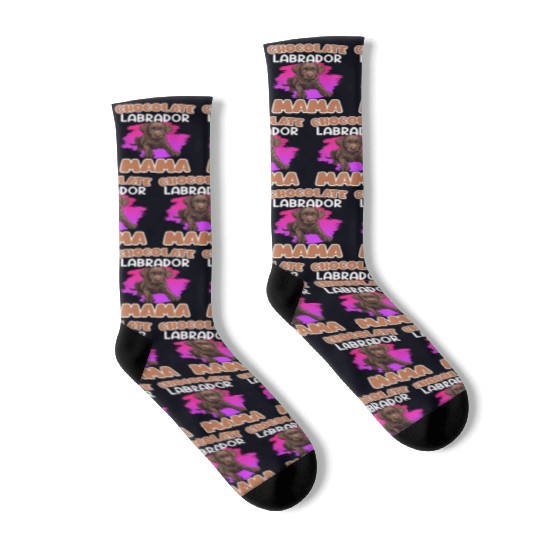 Labrador Retriever CHOCOLATE LAB MOM Labrador Socks