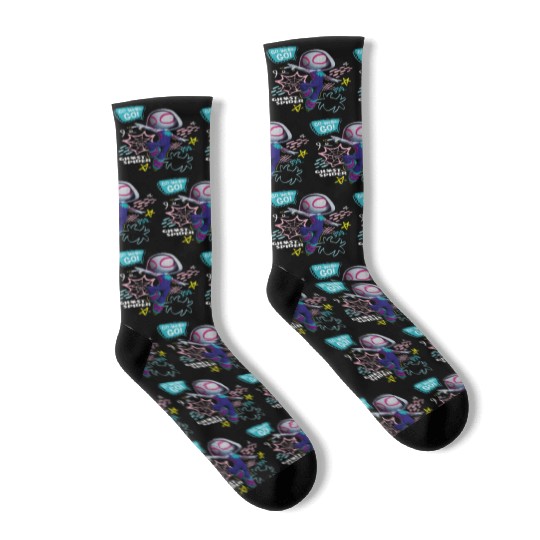 Marvel Spidey And His Amazing Friends Ghost Spider Socks