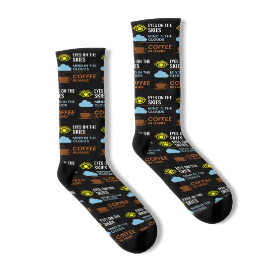 Air Traffic Controller Coffee ATC Aviation Humor Socks