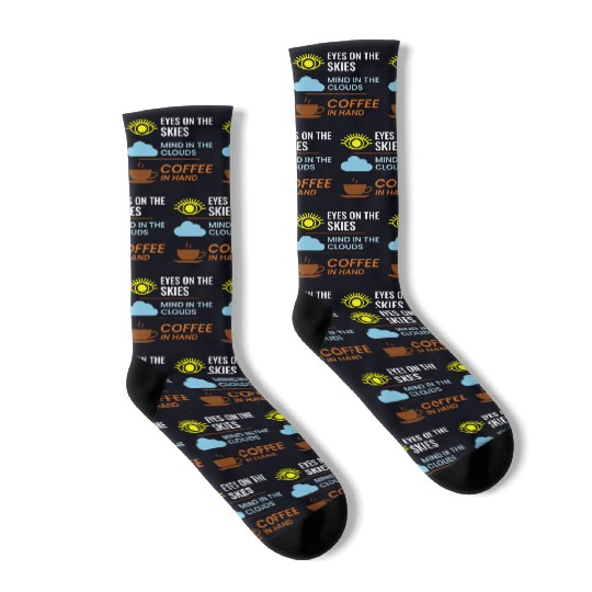 Air Traffic Controller Coffee ATC Aviation Humor Socks