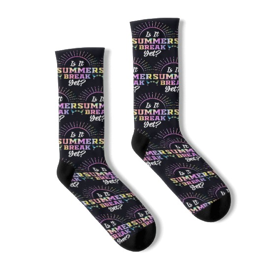 Summer Break Teacher appreciation Socks
