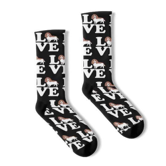 Dog Owner I Love My Dog Springer Spaniel Socks