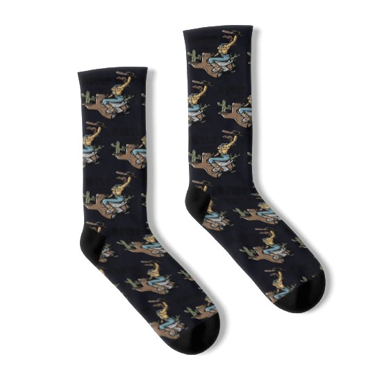 WILD WEST COW GIRL Socks